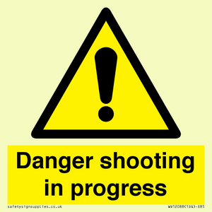 Danger shooting in progress